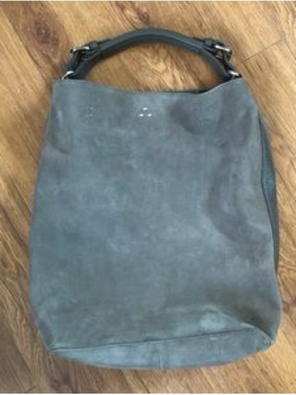 Kelsi Dagger Suede Hobo Bag in Slate Gray